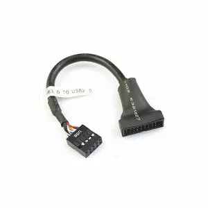 19-Pin USB3.0 to USB2.0 Adapter Header Cable - Suitable for use with USB 2.0 Based Mother Boards