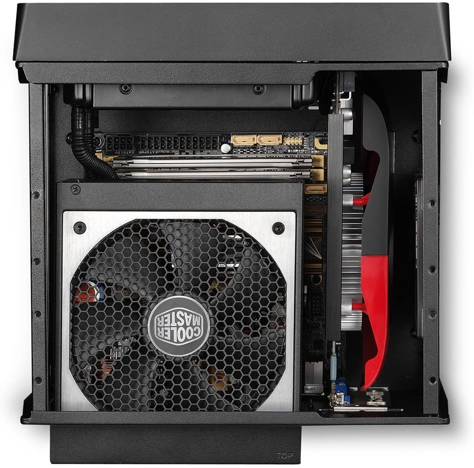 פיסיהוליק > Cooler Master Elite 110 RC-110-KKN2 Midnight Black  Steel/Plastic Mini-ITX Tower Computer Case