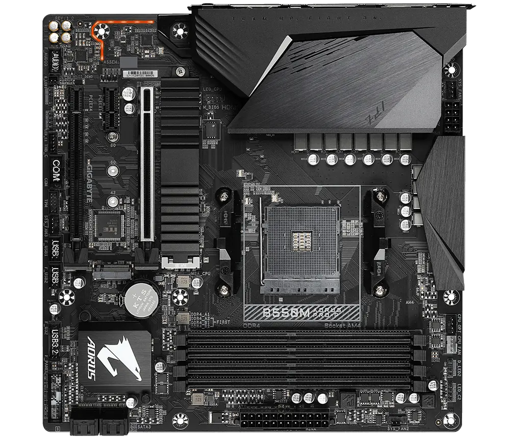 Gigabyte B550M AORUS PRO-P AM4 Ryzen Motherboard – תמונה 2