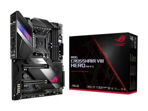 ASUS AMD AM4 ROG X570 Crosshair VIII Hero (Wi-Fi) ATX Motherboard with PCIe 4.0, Dual M.2, SATA 6Gb/s, USB3.2 Gen 2, 2.5Gbps LAN, WiFi 6