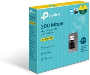 TP-Link TL-WN823N N300 Mini USB Wireless WiFi network Adapter for pc, Ideal for Raspberry Pi,Black