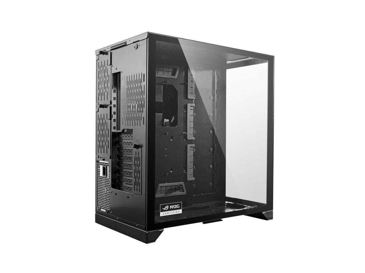 פיסיהוליק Lian Li O11 Dynamic Xl Rog Certificated Black Color Tempered Glass On The Front And Left Side E Atx Atx Full Tower Gaming Computer Case O11d Xl X
