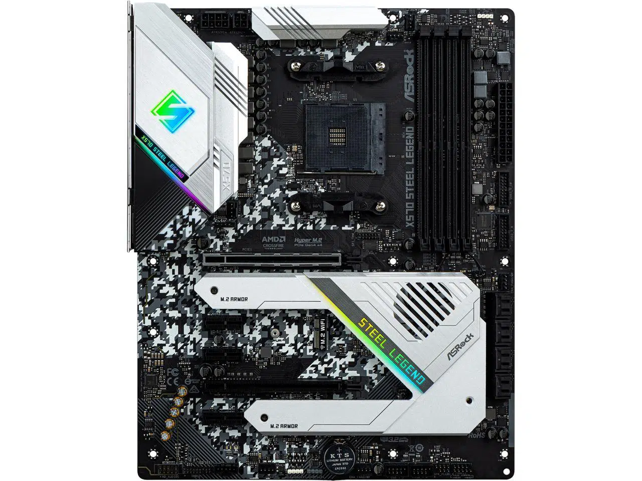 ASRock X570 STEEL LEGEND AM4 AMD X570 SATA 6Gb/s ATX AMD Motherboard – תמונה 2