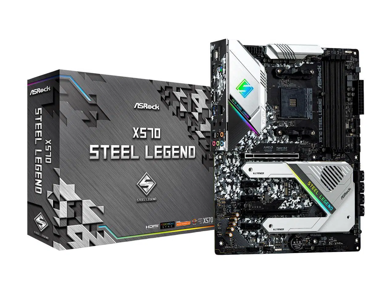 ASRock X570 STEEL LEGEND AM4 AMD X570 SATA 6Gb/s ATX AMD Motherboard