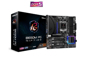 ASRock B650M PG RIPTIDE AM5 Ryzen 7000 AMD B650 DDR5 Micro ATX Motherboard