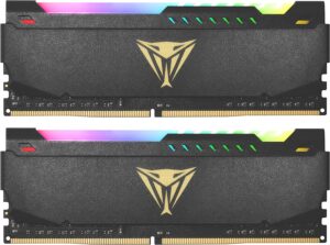 Patriot Viper Steel RGB 32GB Kit 2*16GB Kit DDR4-3600 CL18 PVSR432G360C8K Gaming Memory
