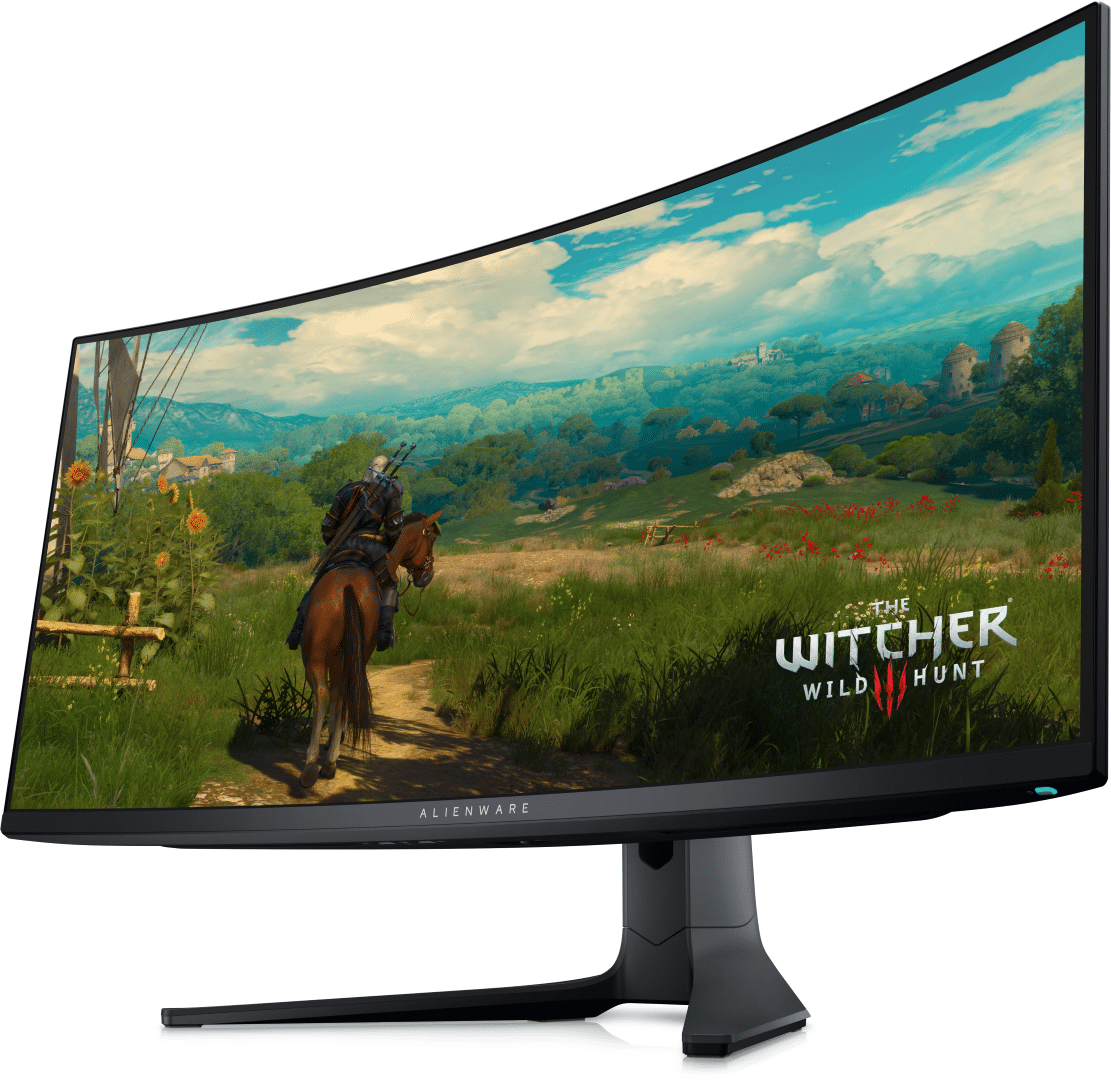 Alienware AW3423DWF 34" QD-OLED WHQD 21:9 1800R Curved Ultrawide - 165Hz 0.1ms 99.3% DCI-P3 HDR400 AMD FreeSync Premium Pro - Dark Side of the Moon Gaming Monitor – תמונה 4