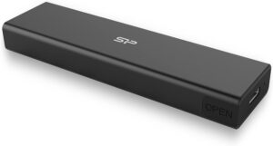 Silicon Power PD60 Enclosure USB-C Case M.2 PCIe NVMe SSD/M.2 SATA SSD (SP000HSPSDPD60CK) Black