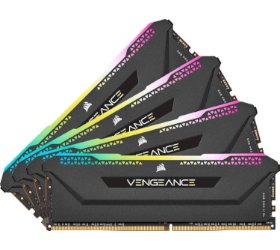 זכרון קיט לנייח CORSAIR 32GB 4X8 DDR4 3200MHz CL16 RGB PRO Black