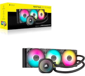 קירור נוזלי Corsair iCUE NAUTILUS 360 RS RGB Black 360mm AIO