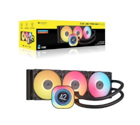 קירור נוזלי Corsair iCUE TITAN 360 RX LCD Black 360mm AIO