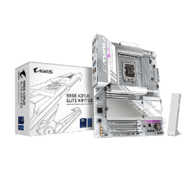 לוח למעבד דור 15 Gigabyte B860 A ELITE WIFI7 ICE ATX 2.5GB LAN