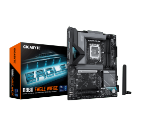 לוח למעבד דור 15 Gigabyte B860 EAGLE WIFI6E ATX 2.5GB LAN