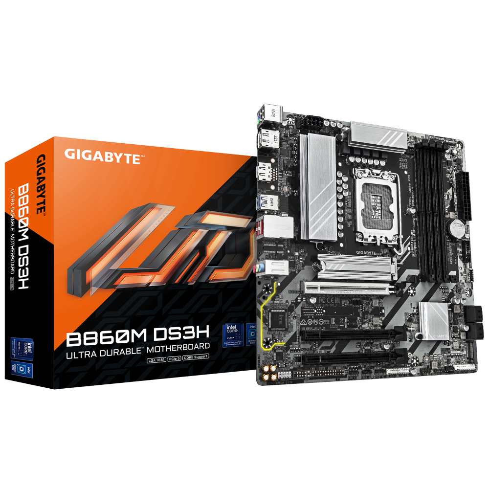 לוח אם GIGABYTE B860M DS3H 1.0 Micro-ATX DDR5 LGA1851 2.5GbE Lan