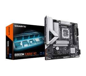 לוח למעבד דור 15 Gigabyte B860M EAGLE V2 M-ATX 2.5GB LAN