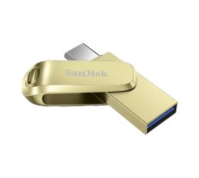 זכרון נייד SanDisk 512GB TYPE-C and Type-A Dual Drive Luxe