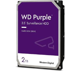 דיסק קשיח פנימי לנייח WD 2TB Purple 5400rpm 64MB 3.5 SATA III