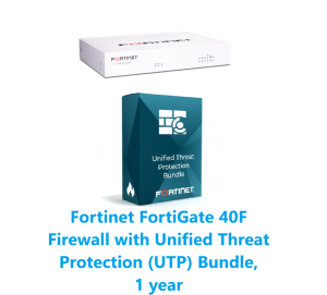 באנדל מכשיר ורשיון FortiGate-40F and UTP HW PLUS 1y