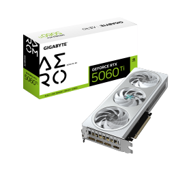 כרטיס מסך Gigabyte GeForce RTX 5060 Ti AERO OC 8GB White