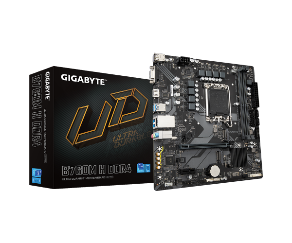 לוח למעבדי אינטל Gigabyte B760M H DDR4 Micro Atx LGA1700 – תמונה 2