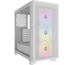 מארז Corsair 3000D RGB AIRFLOW Mid Tower CASE White