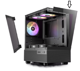 פנל קידמי למארז שחור ANTEC CX200M