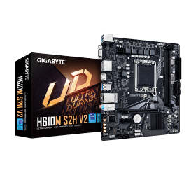 לוח למעבדי אינטל Gigabyte H610M S2H V2 Micro-ATX DDR5