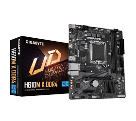 לוח אם GIGABYTE H610M K DDR4 M-ATX LGA1700 M.2 1GBE LAN