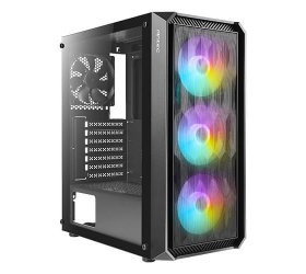 מארז Antec NX292 ARGB Mid Tower E-ATX MB 3X120MM ARGB SIDE GLASS