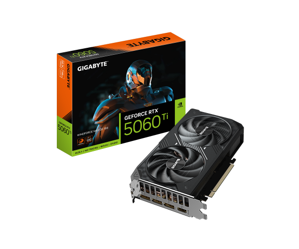 כרטיס מסך Gigabyte GeForce RTX 5060 Ti WINDFORCE MAX OC 16G