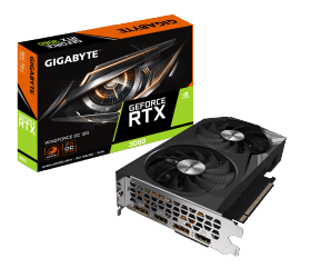 כרטיס מסך OC 12GB Rev 2.0 Gigabyte RTX 3060 Windforce 2