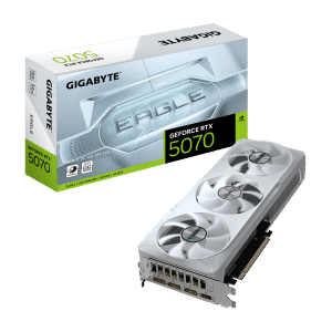 כ.מסך GIGABYTE GeForce RTX 5070 EAGLE OC ICE SFF 12G