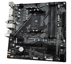 לוח אם Gigabyte A520M DS3H AC 1.4 DDR4 M.2 WIFI BT AM4