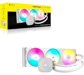 קירור נוזלי לבן Corsair iCUE NAUTILUS 360 RS White 360mm AIO