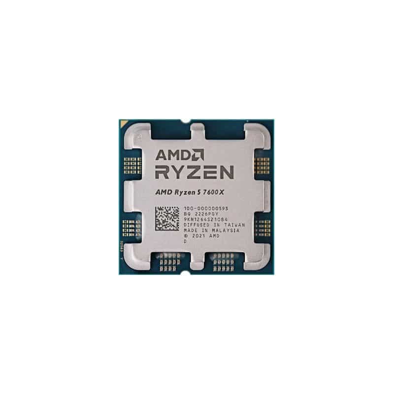 מעבד AMD R5 7600X ZEN4 AM5 6 Crs 12 Trd up to 5.3Ghz Radeon GPU