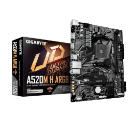 לוח אם Gigabyte A520M H ARGB AM4 DDR4 Micro-Atx HDMI DP