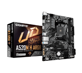 לוח אם Gigabyte A520M H ARGB AM4 DDR4 Micro-Atx HDMI DP