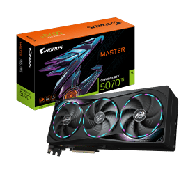 כרטיס מסך GIGABYTE AORUS GeForce RTX 5070 Ti MASTER 16G