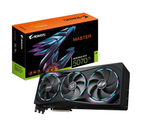 כרטיס מסך GIGABYTE AORUS GeForce RTX 5070 Ti MASTER 16G