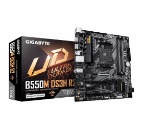 לוח אם למעבדי Gigabyte B550M DS3H R2 DDR4 Micro-Atx For AMD AM4