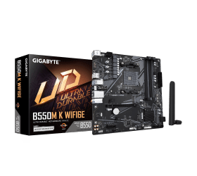 לוח אם Gigabyte B550M K WF6E AM4 Micro-AtX DDR4