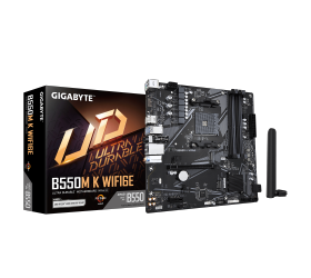 לוח אם Gigabyte B550M K WF6E AM4 Micro-AtX DDR4