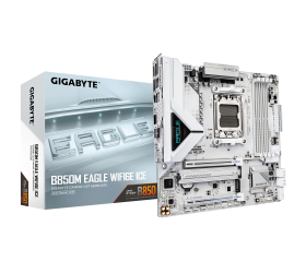 לוח אם GIGABYTE B850M EAGLE WIFI6E ICE M-ATX DDR5 AM5 BT 2.5GB