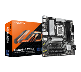 לוח אם GIGABYTE B860M DS3H 2.2 Micro-ATX DDR5 LGA1851 2.5GbE Lan