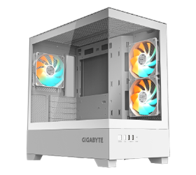 מארז לבן GIGABYTE C201 PANORAMIC ICE Micro-ATX 3XARGB Fans