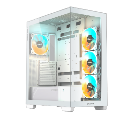 מארז לבן GIGABYTE C500 PANORAMIC STEALTH ICE Mid-Tower ATX
