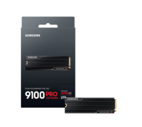 דיסק פנימי Samsung 9100 PRO W Heatsink 2TB Gen5 M.2 NVME 2.0