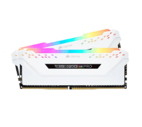 זיכרון לנייח CORSAIR VENGEANCE RGB PRO 16GB 2x8GB DDR4 DRAM WHITE