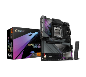 לוח אם GIGABYTE X870E AORUS MASTER WIFI 7 ATX DDR5 AM5 5GBE LAN