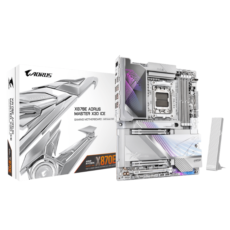 לוח אם GIGABYTE X870E AORUS MASTER X3D ICE WIFI7 ATX BT 10GBE